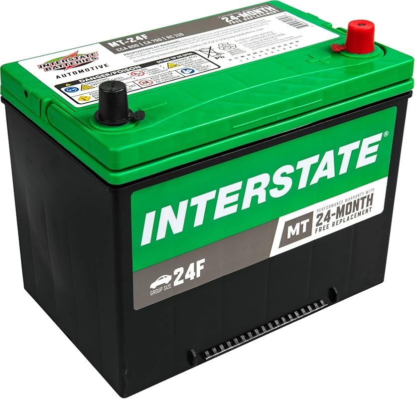 Interstate Batteries Group 24F Car Battery Replacement 12V, 600 CCA,