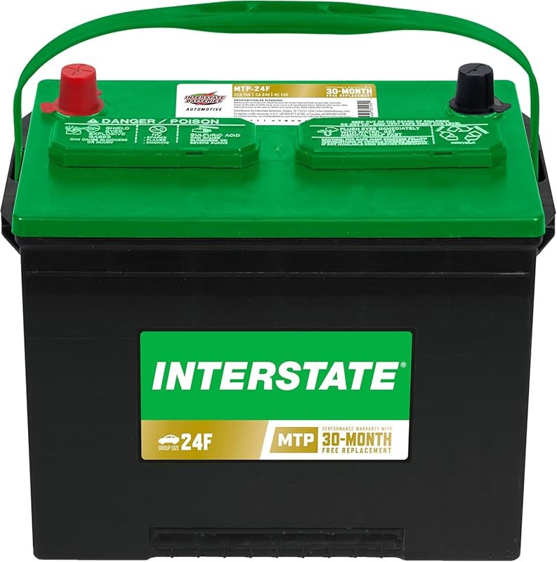 Interstate Group 24F Car Battery – 12V, 750 CCA, 30-Month Warranty for