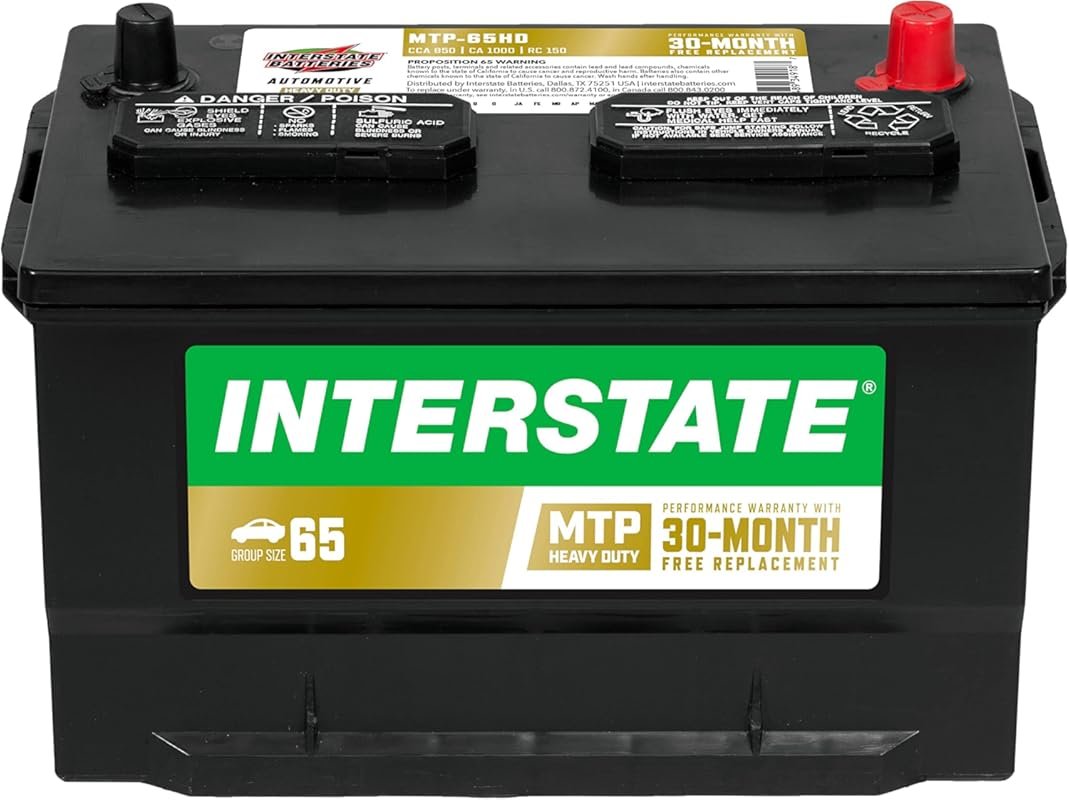 Interstate Batteries Group 65 MTP-65HD 12V 850 CCA 30 Month Warranty f