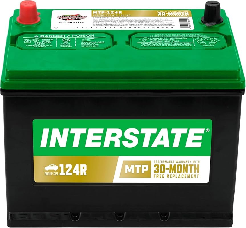 Interstate Batteries Group 124R Car Battery Replacement  12V, 700 CCA,