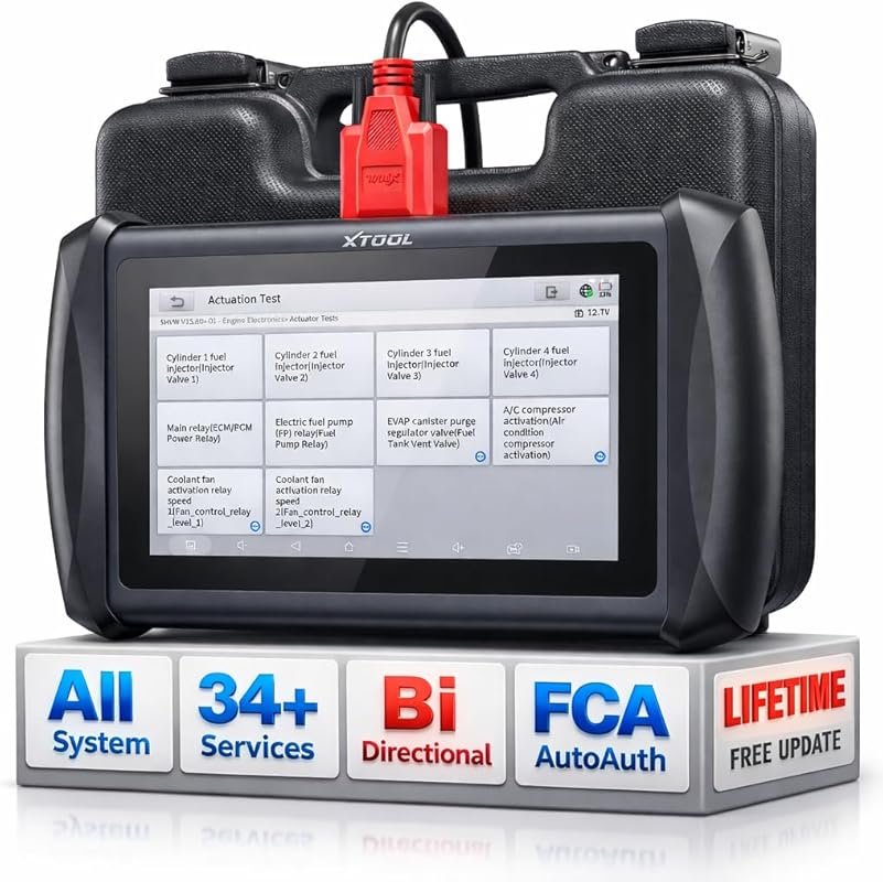 XTOOL IP616 V2.0 Bidirectional OBD2 Scanner with 34+ Reset Services an