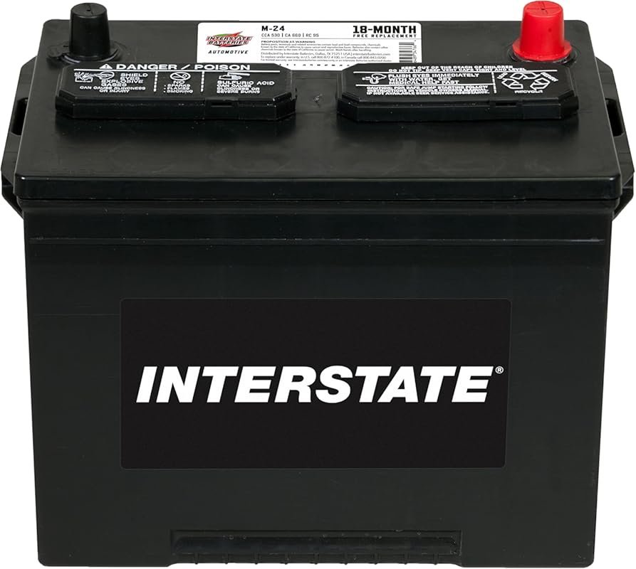 Interstate Batteries Group 24 M-24 12V 550 CCA Battery 18 Month Warran