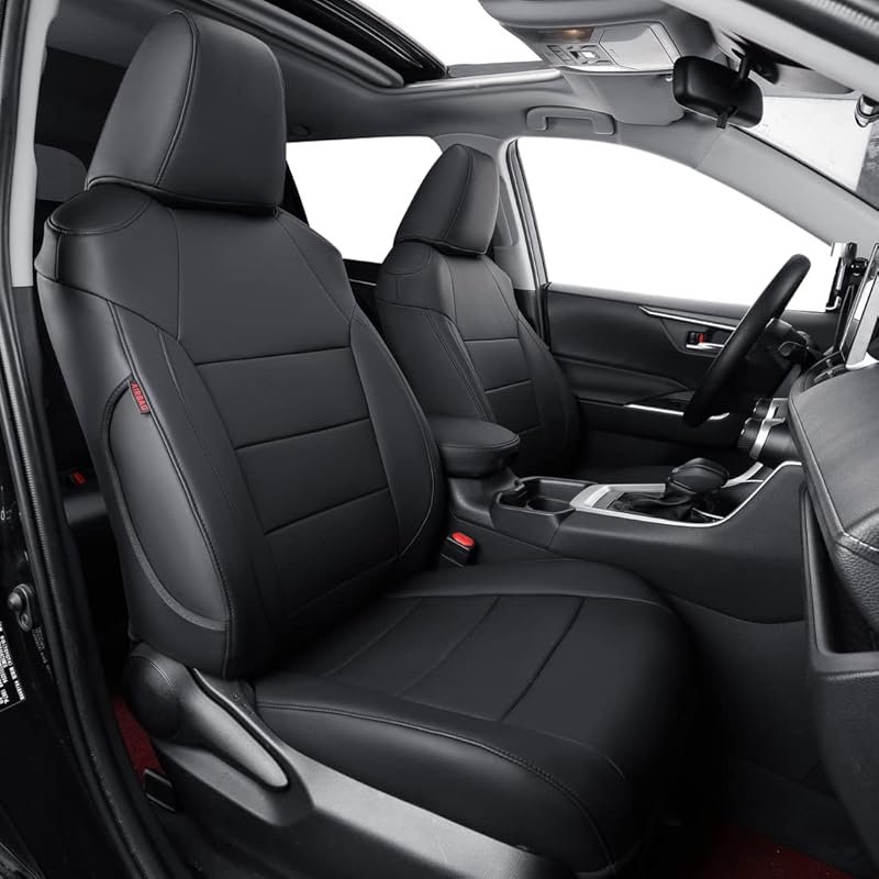 coverdream Full Set Leather Seat Covers for 2014 Toyota Corolla Airbag