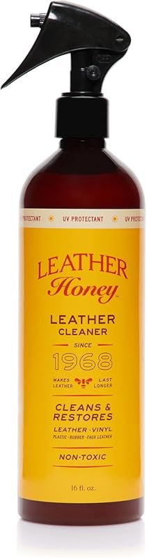 Leather Honey Leather Cleaner Spray with UV Protectant for Car Seats a