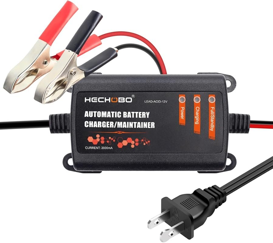 12V 2A Smart Trickle Charger: Maintainer and Desulfator for Lawn Mower