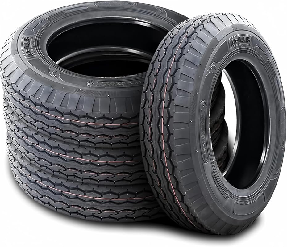 Nama NM519 Trailer Mobile Home Tires ST8-14.5 14-Ply Load Range G Blac