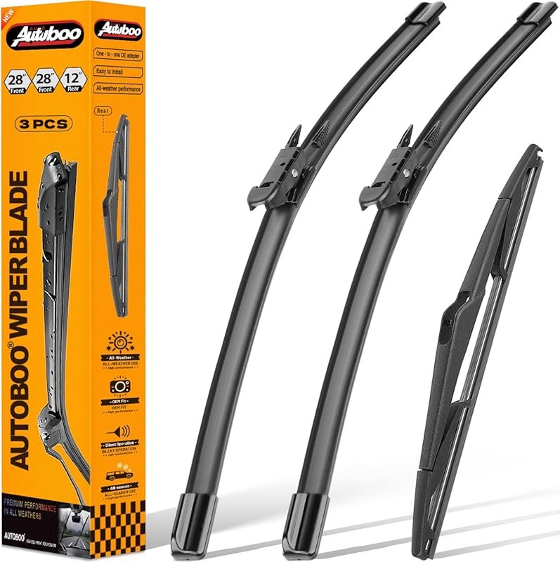 AUTOBOO Original Factory Quality Windshield Wipers for Ford Focus 2012