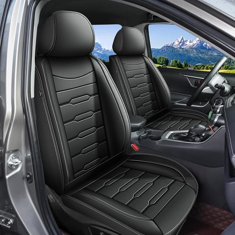 Faux Leather Front Seat Covers for Ford Fusion 2010-2020, Custom Fit a