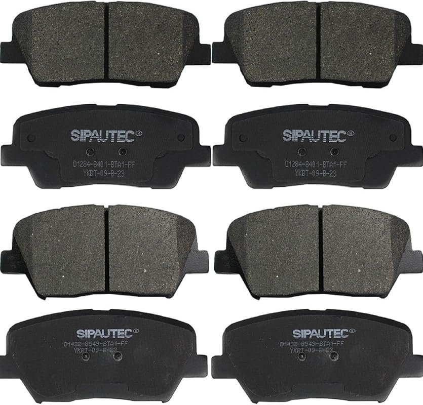 SIPAUTEC Front & Rear Ceramic Brake Pads for 2010-2020 Hyundai Santa F