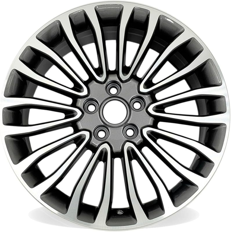 18x8 Inch Machined Charcoal Wheel for 2017-2018 Ford Fusion with OEM D