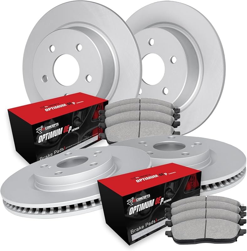 Front and Rear Brake Kit with Pads and Rotors for 2012-2015 Honda Civic...
