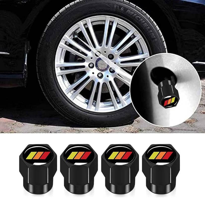 4-Pack Aluminum Alloy Tire Valve Stem Caps for 2004 Toyota 4Runner and