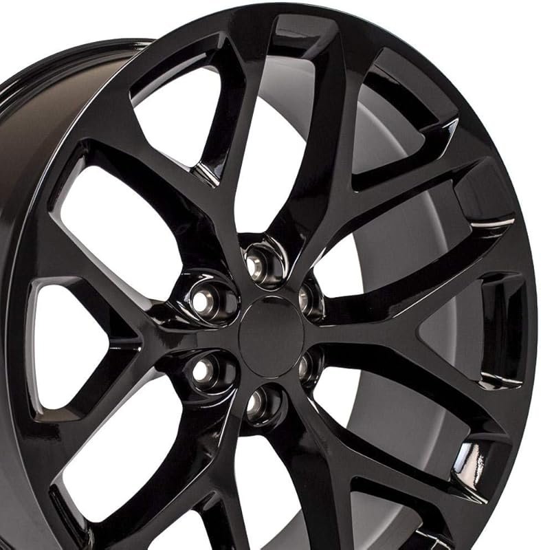 CV98 24x10 Snowflake Wheels – Gloss Black 24-Inch Rims, Set of 4 for G