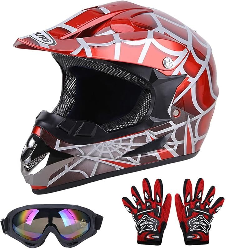 DOT Certified Youth Dirt Bike Helmet for Boys & Girls Ages 5-14 – Moto