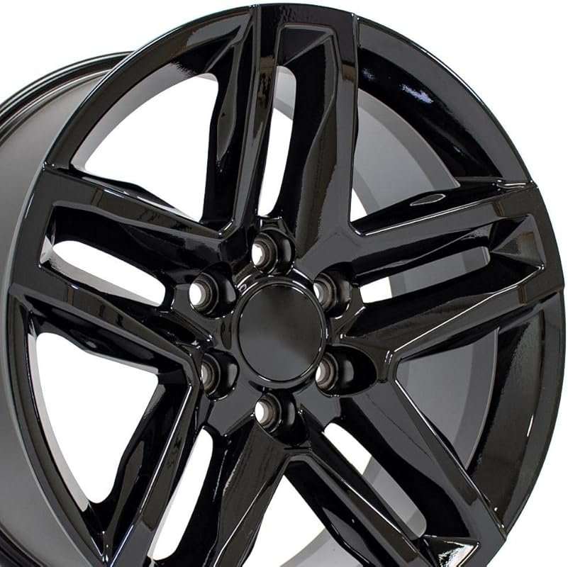 OE Wheels CV34B 20-Inch Gloss Black Rim for Chevy Silverado 1500 Trail