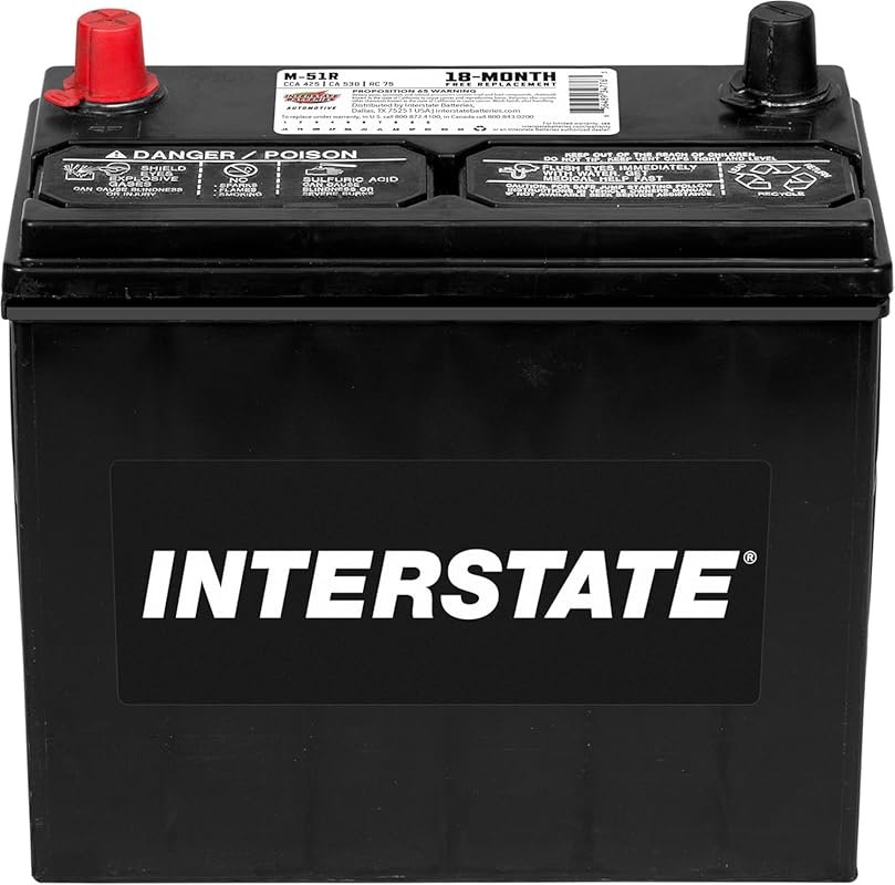 Best Battery for 2016 Honda Accord – Interstate Group 51R, 12V, 425 CC