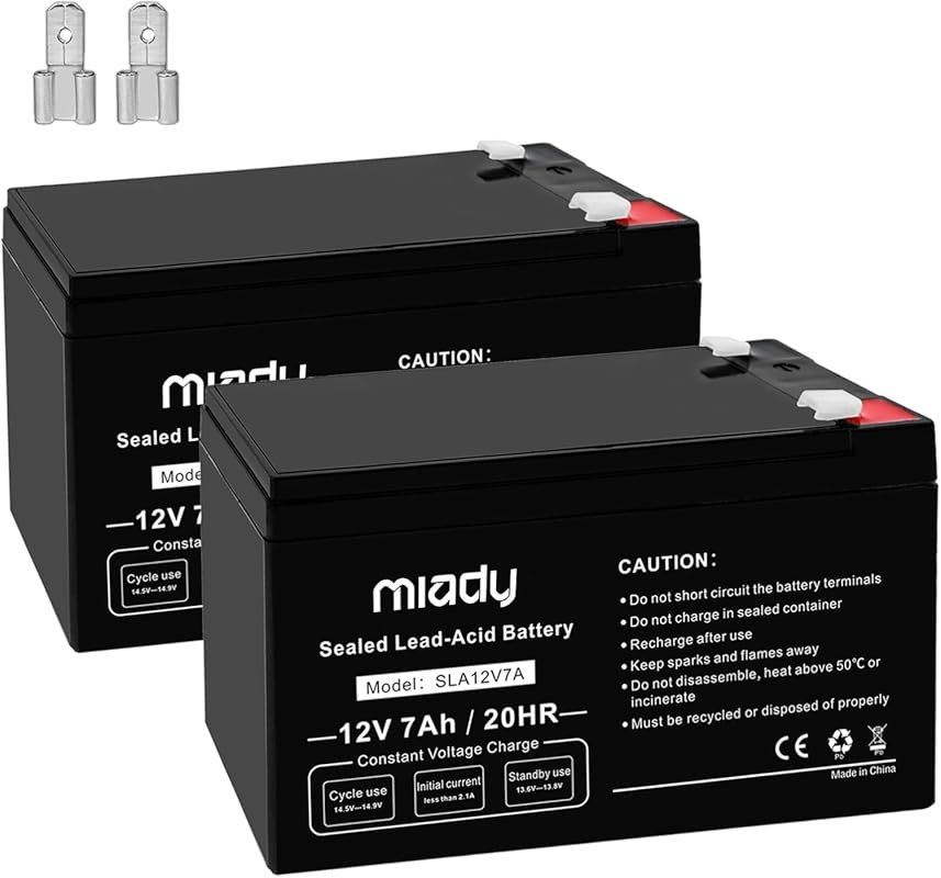 Miady 12V 7Ah Rechargeable Sealed Lead Acid Battery