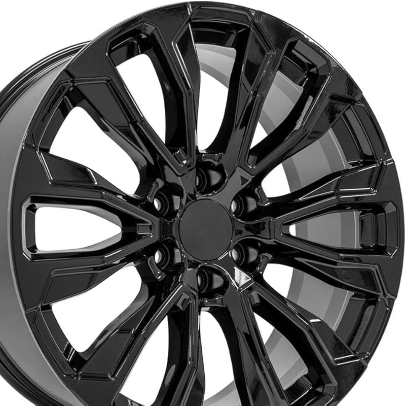 OE Wheels CV30 22x9 Gloss Black Rim Fits Yukon Denali Style 6x139.7, H
