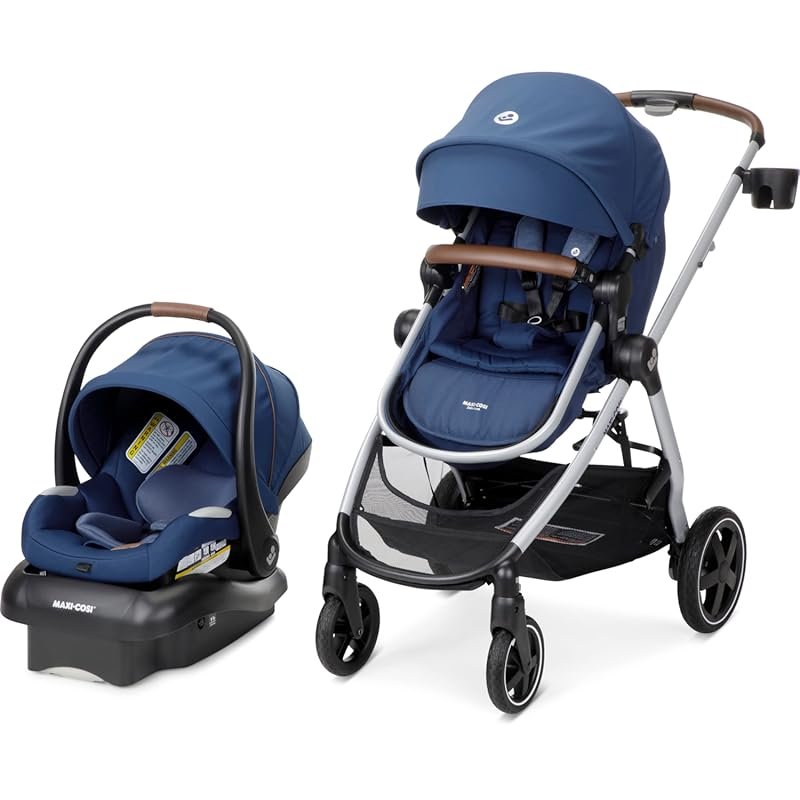 Maxi-Cosi Zelia Luxe 5-in-1 Modular Travel System with Infant Car Seat