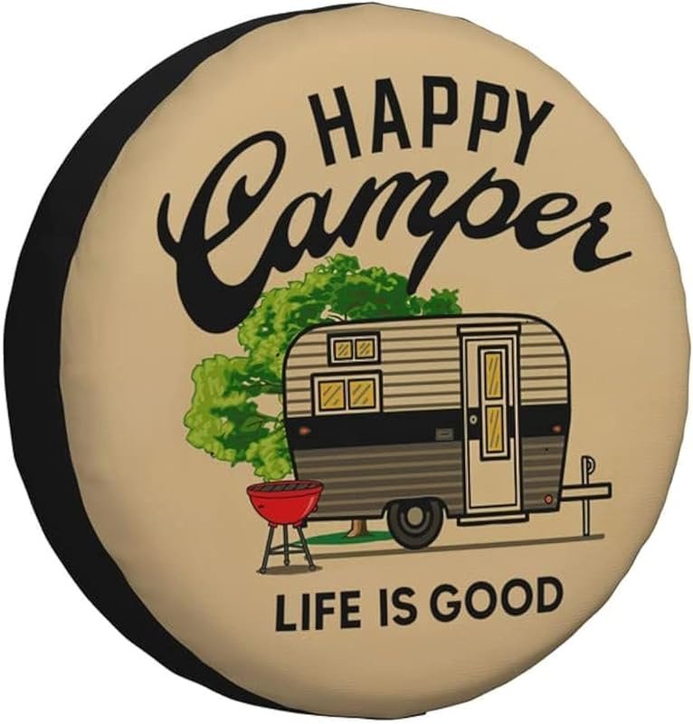 Durable Weatherproof Spare Tire Cover for RVs Campers Trailers SUVs an
