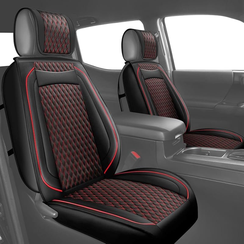 Front Set Seat Covers for Toyota Tacoma 2009-2024 Double Extended Cab 