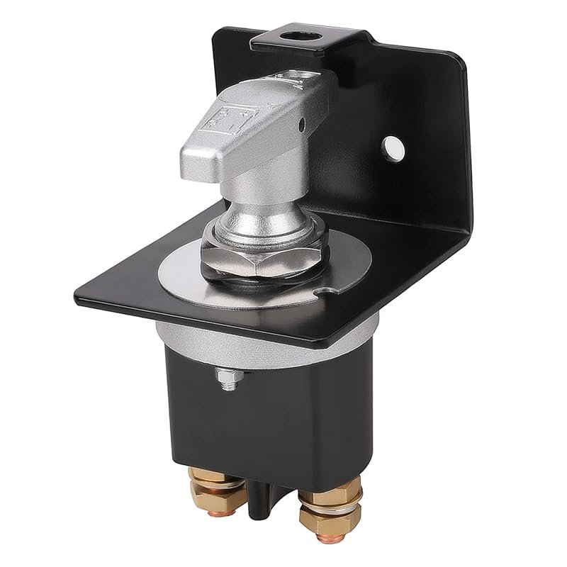 500A Waterproof Battery Disconnect Switch with Lock-Out Plate for 12V-
