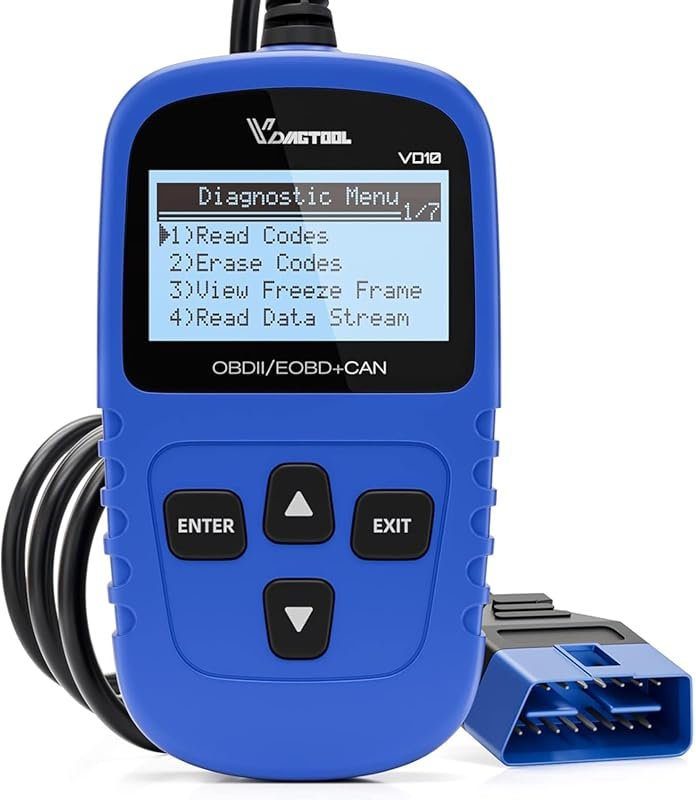 VDIAGTOOL VD10 OBD2 Scanner Code Reader with Freeze Frame and I/M Read