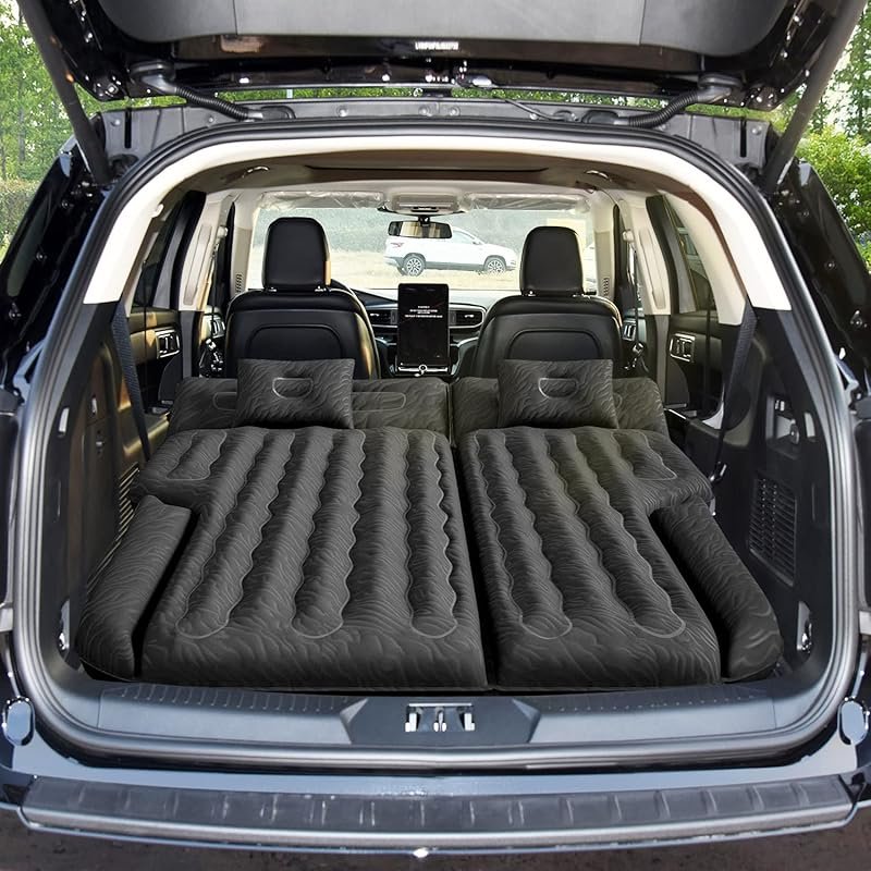 Umbrauto SUV Air Mattress: Flocked Surface, Extra Thick Bottom, for Tr