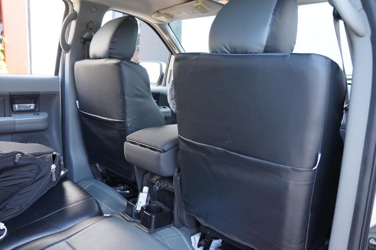 Iggee Custom-Fit Artificial Leather Seat Covers for 2004–2008 Ford F-1