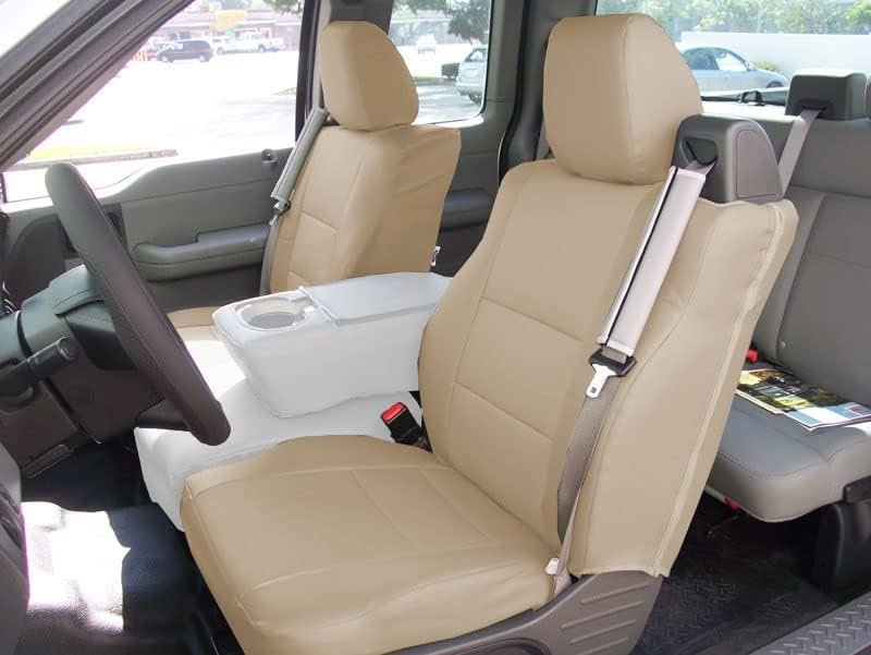 Iggee Artificial Leather Seat Covers for 2004–2008 Ford F-150 Front Se