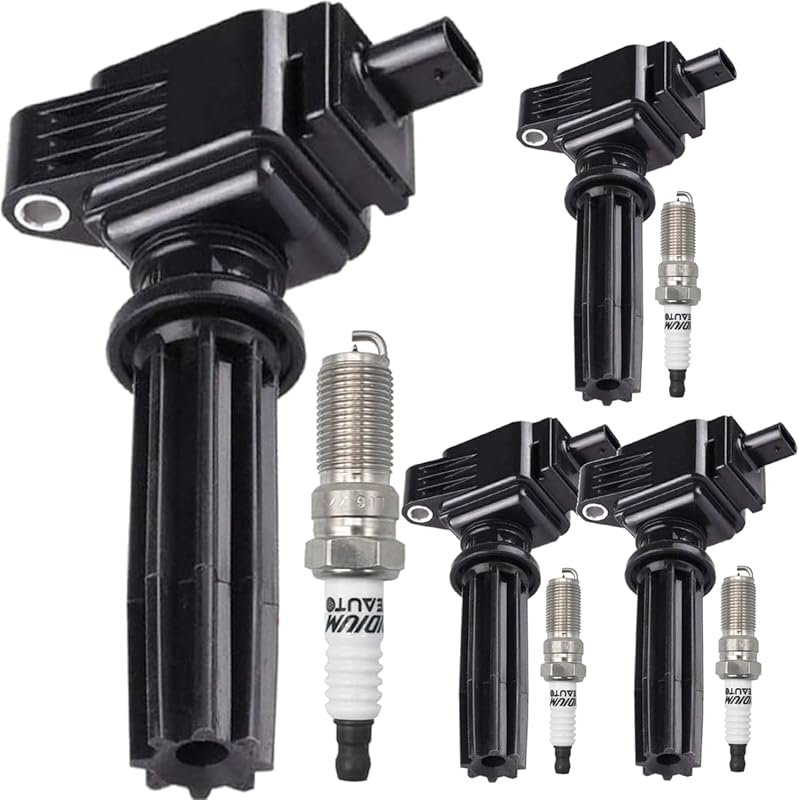 UF670 Ignition Coil & Iridium Spark Plugs for Ford Focus 2012-2020, 2.