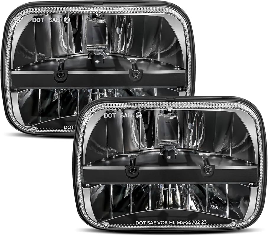 UNI-SHINE 5x7 LED Headlight with Hi/Lo Sealed Beam for Jeep Wrangler Y