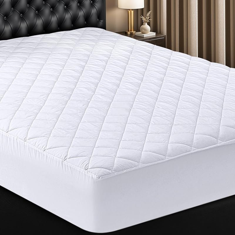 Utopia Bedding Quilted Fitted Mattress Pad for RV King Beds with Deep 