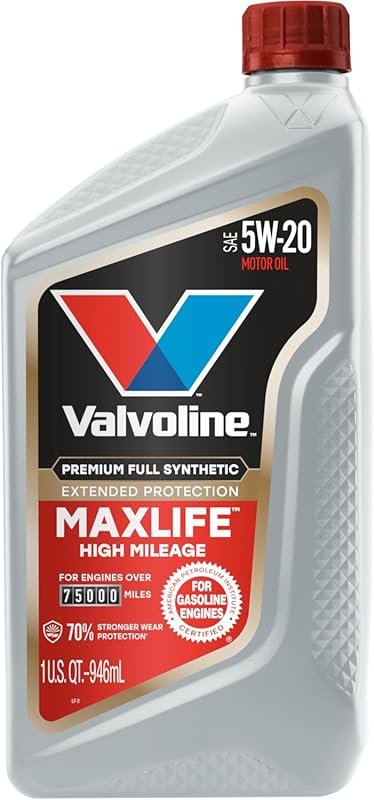 Valvoline MaxLife High Mileage Full Synthetic 5W-20 Motor Oil for Exte