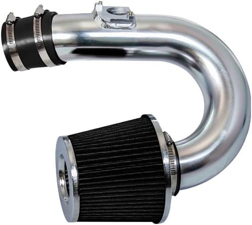 Chrome short ram intake kit with black filter for 2000-2005 Toyota Cel
