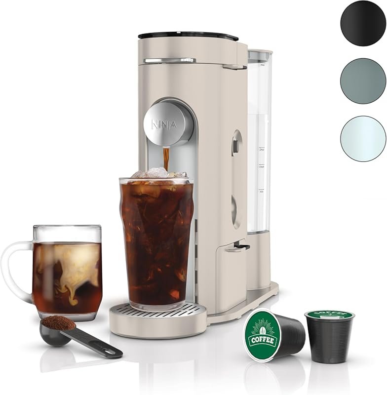 The Ninja Pods and Grounds Coffee Maker is Compact, K-Cup Compatible,