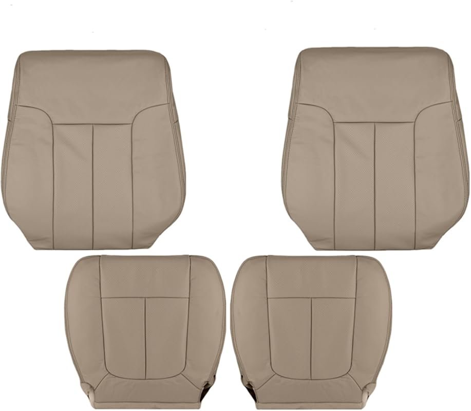 Front Driver & Passenger Perforated Microfiber Leather Seat Covers for
