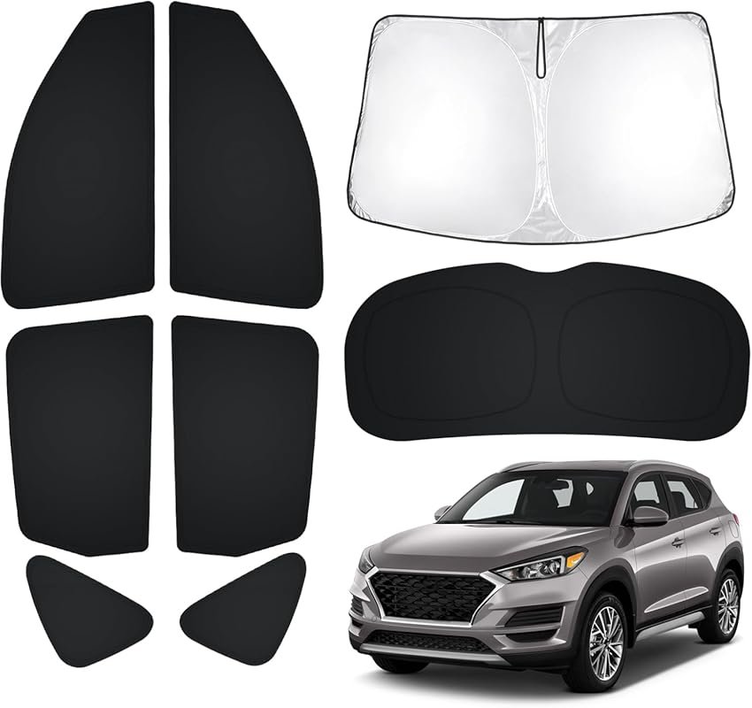 Thickened Foldable Sunshade for Hyundai Tucson, Provides UV Block and 
