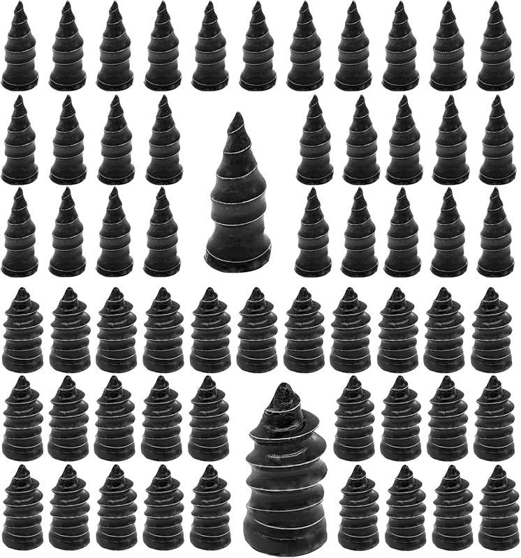 60-Piece Tire Repair Kit with Spiral Rubber Nails for Puncture Repair 