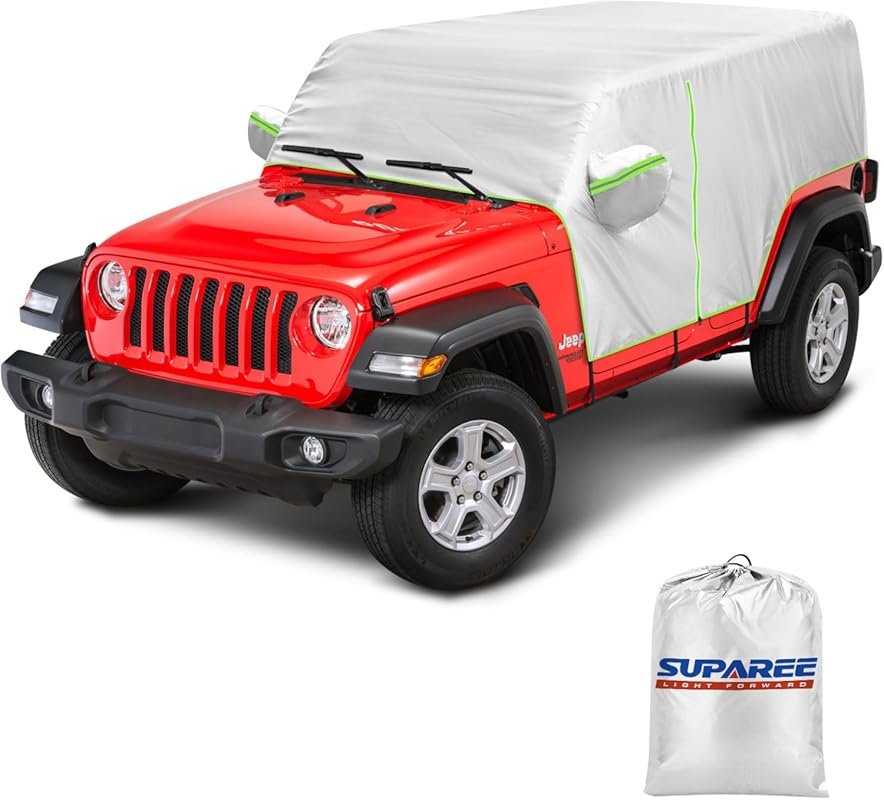 Jeep Wrangler 4-door waterproof cover with windproof hooks, UV protect