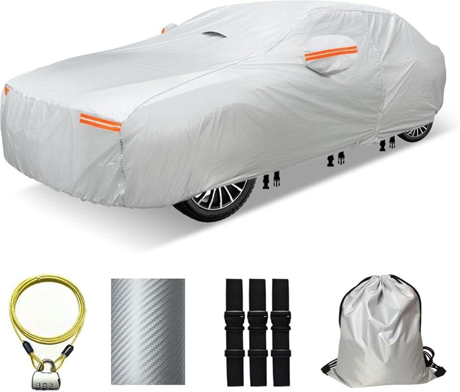 30-Layer Car Cover: All-Weather, Waterproof, UV Protection with Door Z