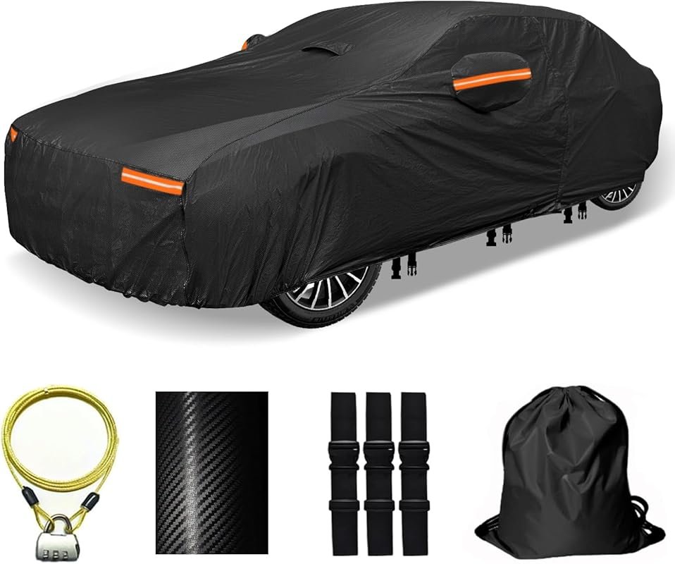 30-Layer Car Cover: All-Weather, Waterproof, UV Protection with Door Z
