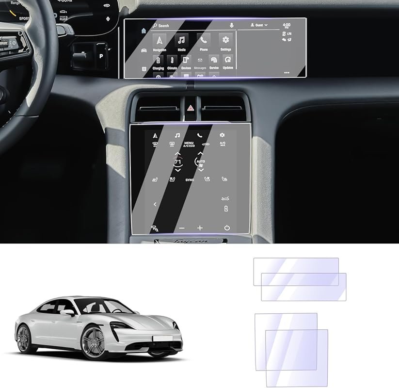 LUWU Porsche Taycan Screen Protector, Front Climate Screen Protector, 