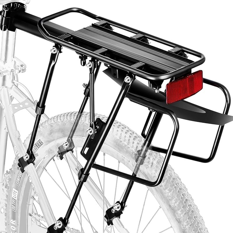 YONTUO Universal Rear Bike Rack for Touring with 310 lb Capacity, Quic