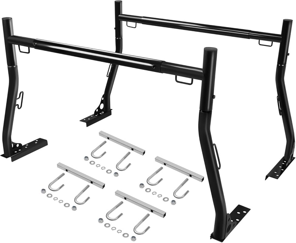 JY PERFORMANCE Truck Ladder Racks 800Ibs Capacity Extendable Pick-up T