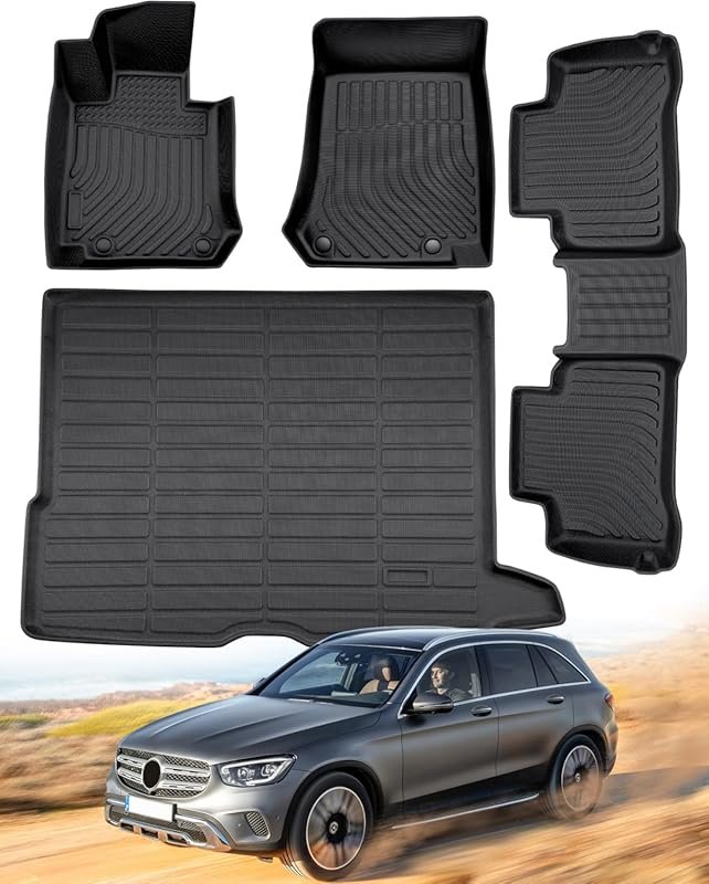 All-Weather Custom-Fit Floor Mats for Mercedes-Benz GLC 2016-2022, Ant