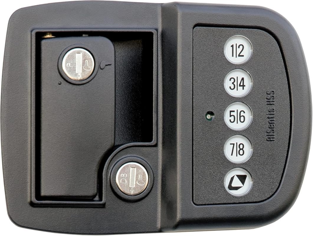Lippert Keyless RV Door Lock with Bluetooth, Lighted Keypad, and Alumi