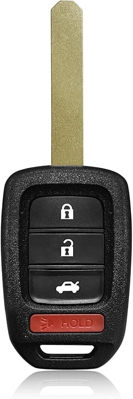 Replacement Key Fob Remote for 2013-2015 Honda Accord and Civic, 4 But