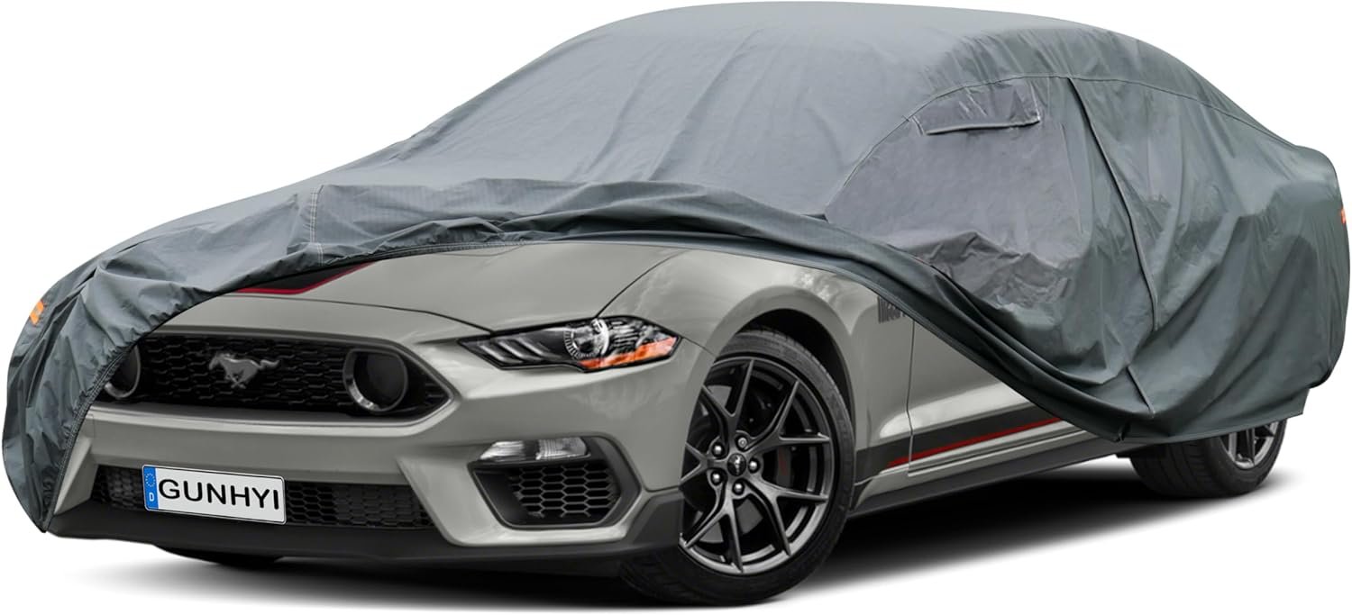 Heavy Duty Waterproof Car Cover for Classic Coupes like Ford Mustang a