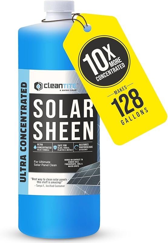 Solar Panel Cleaner Solar Sheen - Super Concentrated Glass & Solar Pa